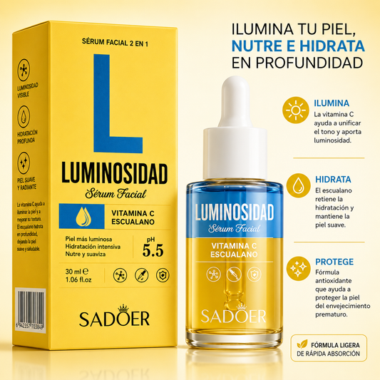 SÉRUM FACIAL LUMINOSIDAD + HIDRATACIÓN PROFUNDA