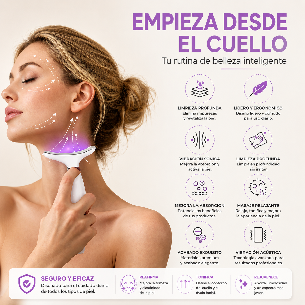 Masajeador Facial Antiarrugas Lifting