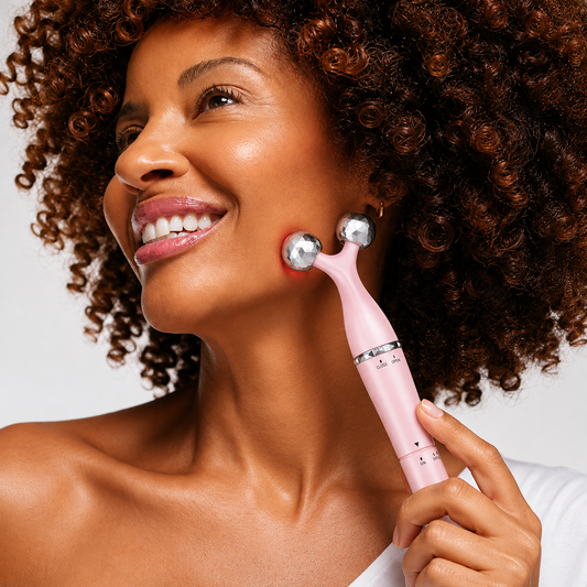 Rodillo Masajeador Facial 3 en 1