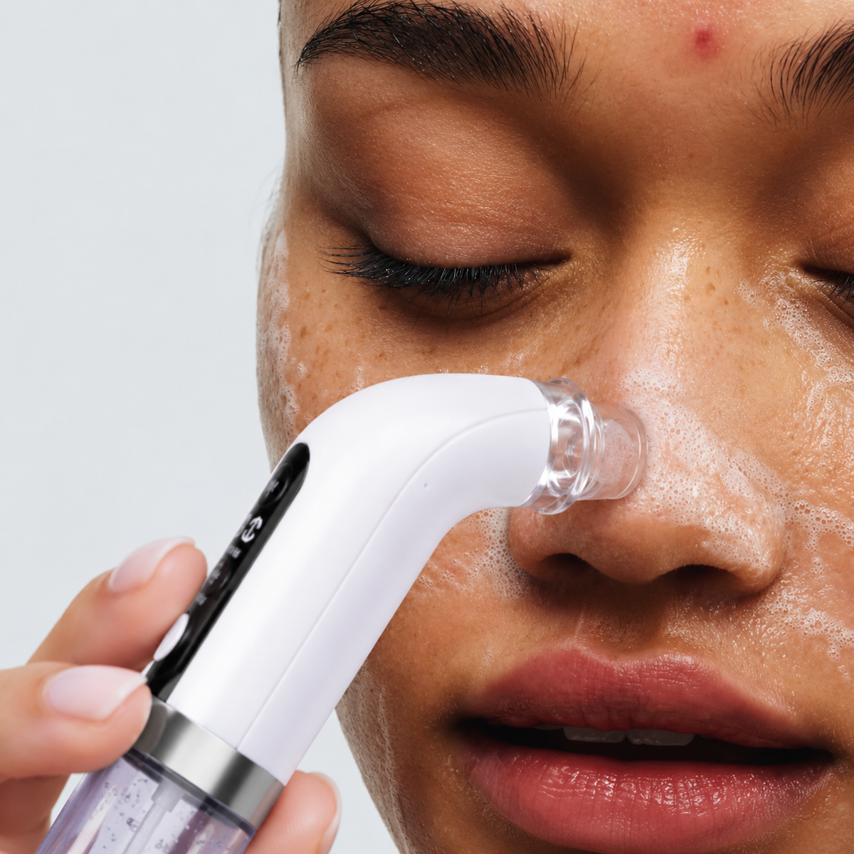 Limpiador facial tratamiento burbujas