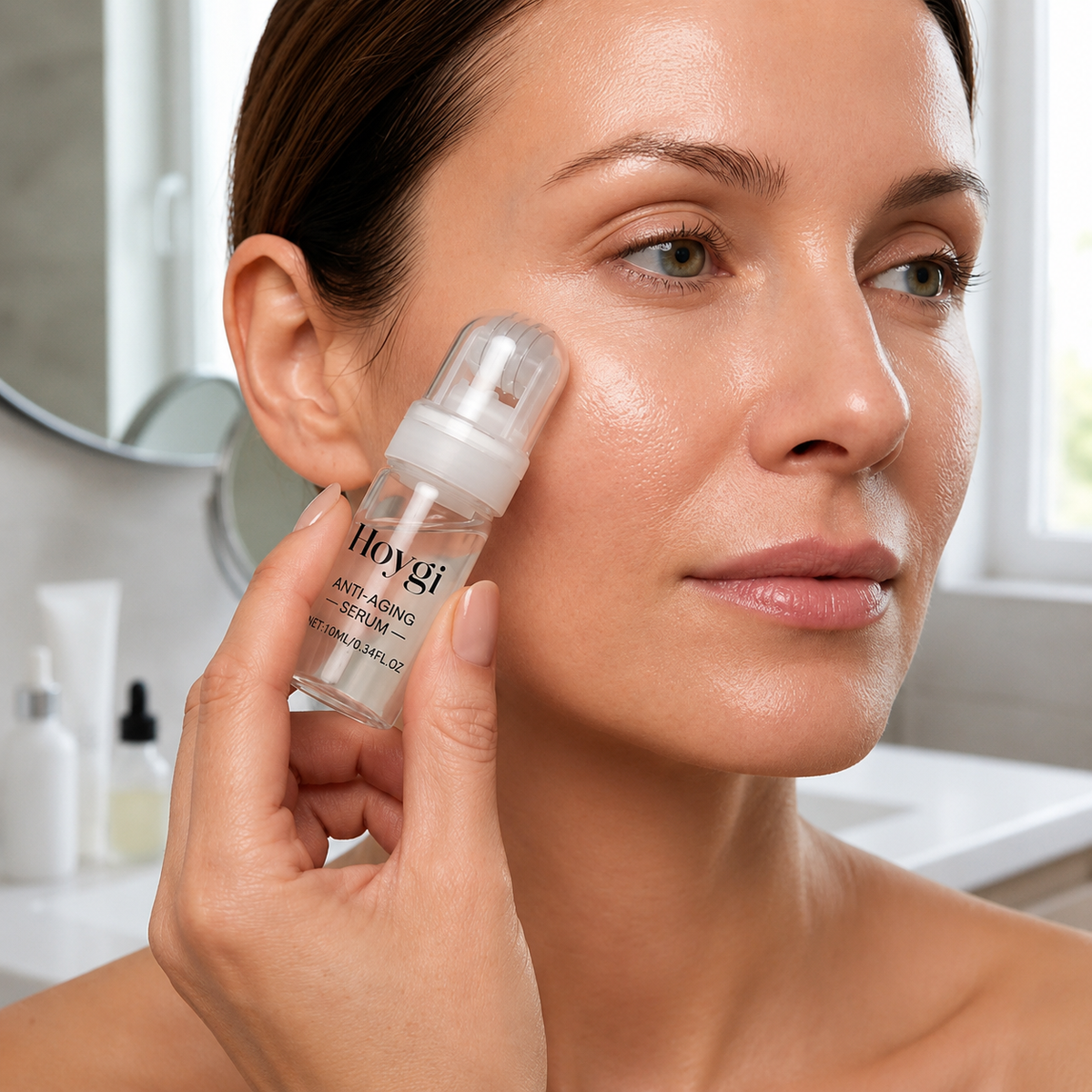 SET SÉRUM ANTIEDAD CON MICROAGUJAS 3X10ML. HOYGI MICRONEEDLING