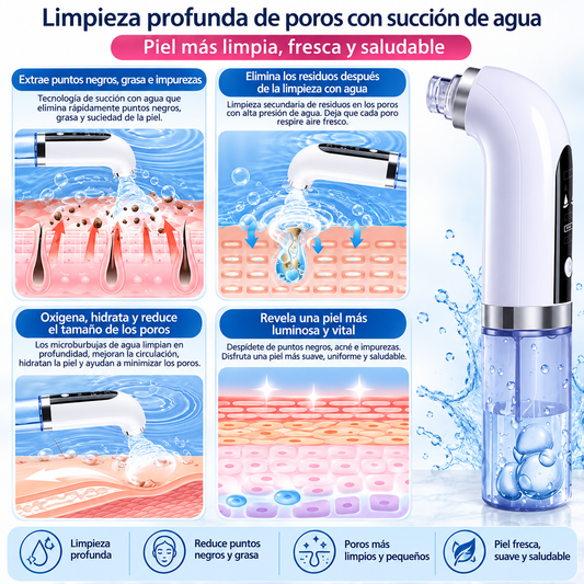Limpiador facial tratamiento burbujas