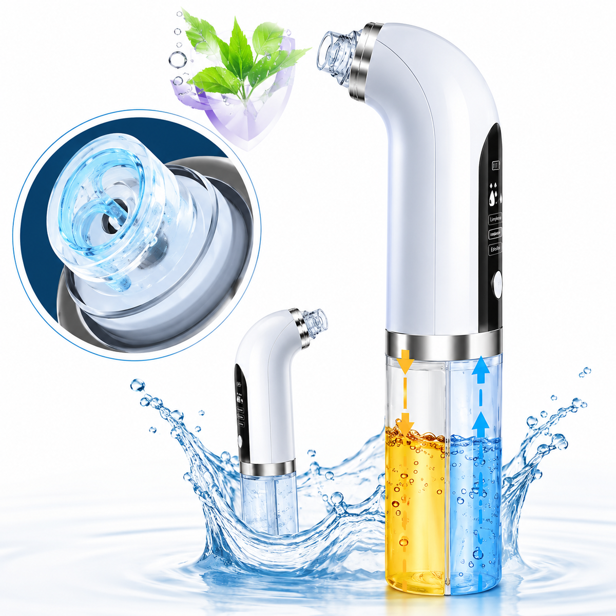 Limpiador facial tratamiento burbujas